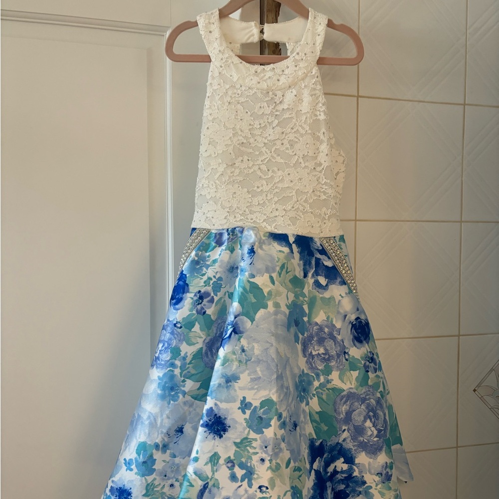 Girls formal hi-low dress worn twice.